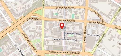 Свободный поток, сеть столовых на карте
