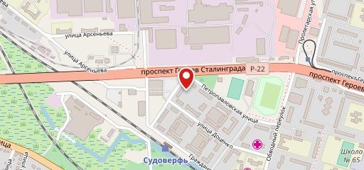 Фрегат на карте