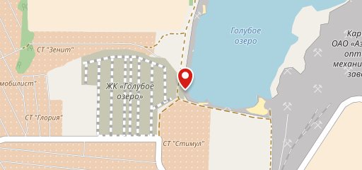 Голубое озеро на карте
