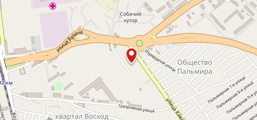 Горная долина на карте