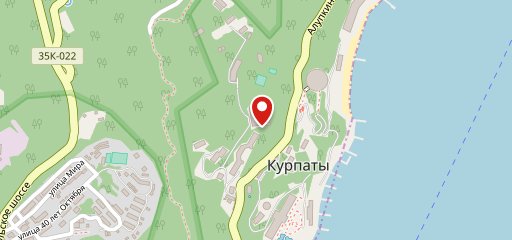 Санаторий Горный, столовая на карте