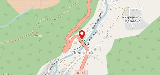 Горное на карте