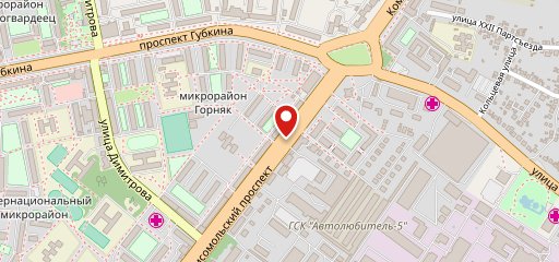 Горняк, Кафе на карте