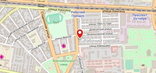 Городок на карте