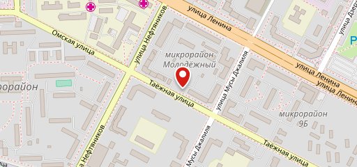 Городская Баня на Таежной на карте