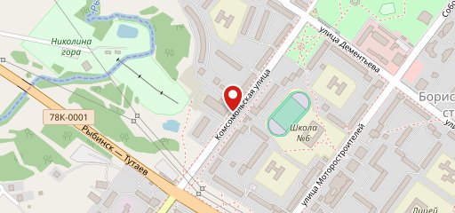Городское кафе на карте