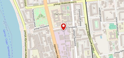 Горячее питание на Потанина на карте