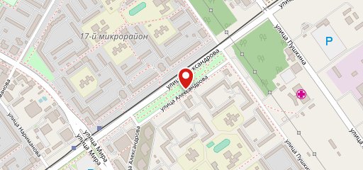 Зеленый город на карте