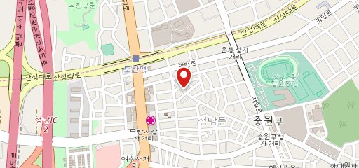 등갈비달인 모란본점 на карте
