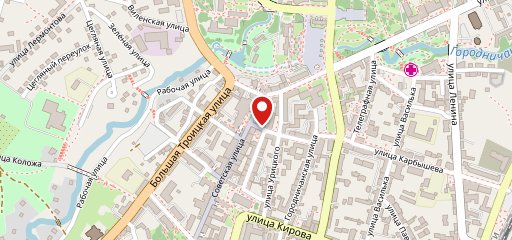 Грынвіч на карте