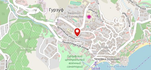 Гурзуф на карте