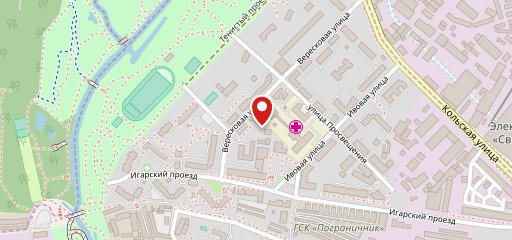 Гусарский дворик на карте