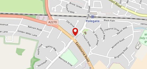 Harvester Horse & Groom Polegate на карте