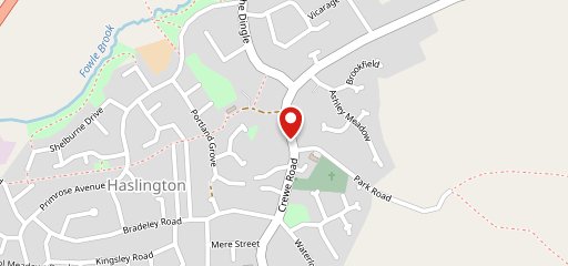 Hawk Inn, Haslington на карте