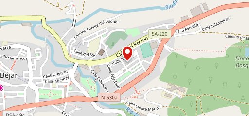 í Béjar на карте