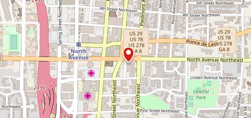 The Original J.R. Crickets in Midtown Atlanta на карте