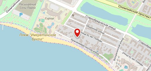 Аллея на карте