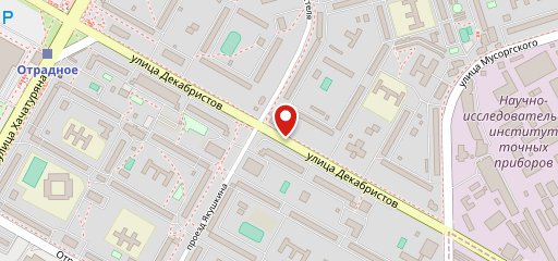 Кафе-бар в Отрадном на карте