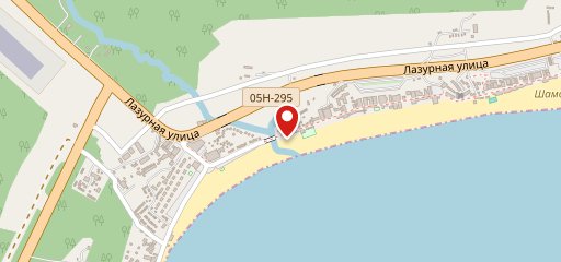 Кафе Biergarten на Лазурной улице на карте