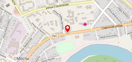 Кафе детское Сказка, отдел Общепит Мостовское РАЙПО на карте