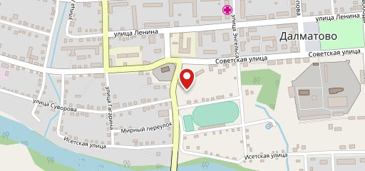 Розовый фламинго на карте