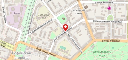 кафе горшечная Амбар на карте