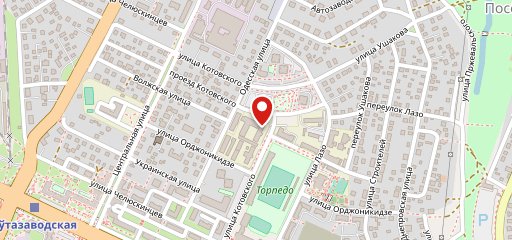 Солнечное на карте