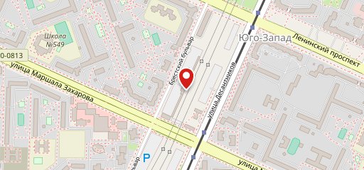 Кафе на автомойке на Брестском на карте