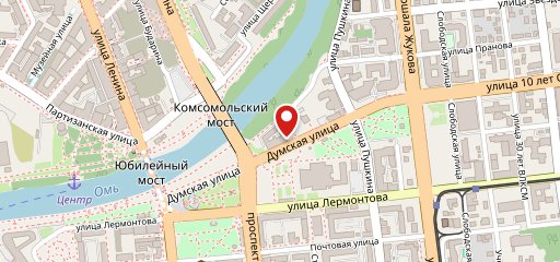 Кафе на Думской банкетный зал Омск на карте