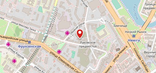 "Кафе на Обойной" ГИУСТ БГУ на карте