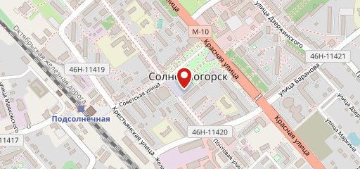 Кафе на огне на карте
