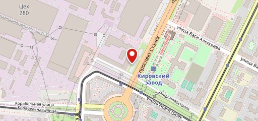 Кафе на проспекте Стачек, 47 к4 на карте