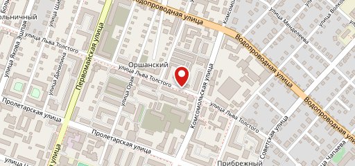 Кафе на Толстого на карте