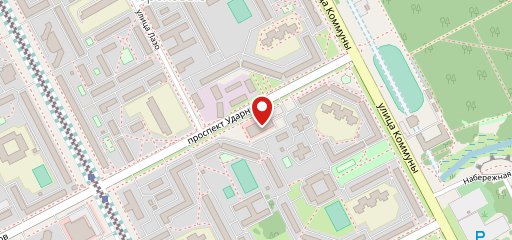 На Ударников на карте