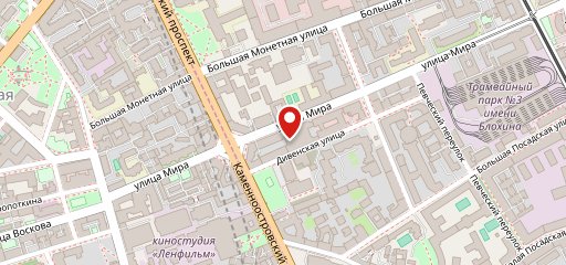 Кафе на улице Мира, 13 на карте