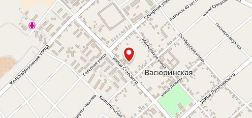 Кафе на улице Ставского на карте