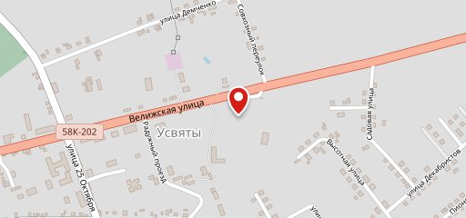 На Велижской на карте