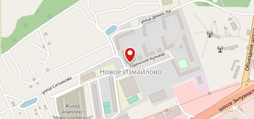 Кафе-Пекарня Новое Измайлово, г. Балашиха Balashikha на карте