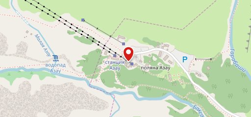 Роза Азау на карте