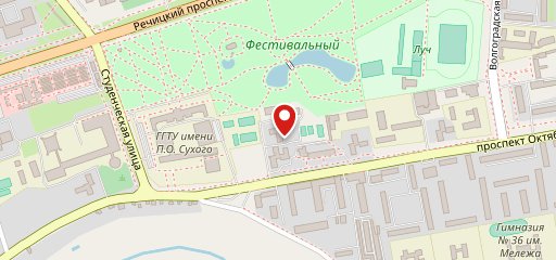 Кафе "Студенческое" Gomel на карте