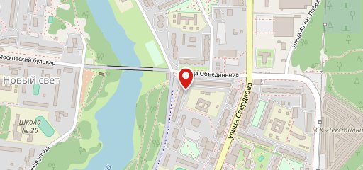 У моста на карте