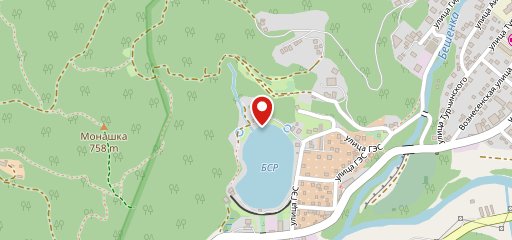 У озера на карте