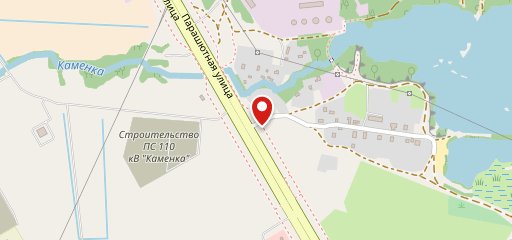 У речки Каменки на карте
