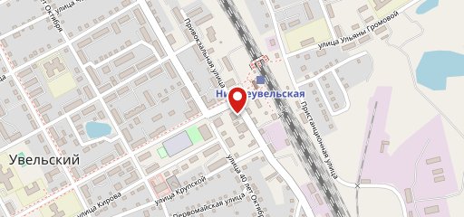 Увельское на карте