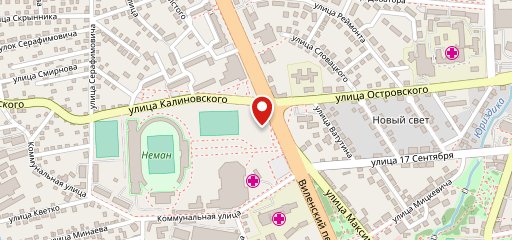 Кафе в ледовом на карте