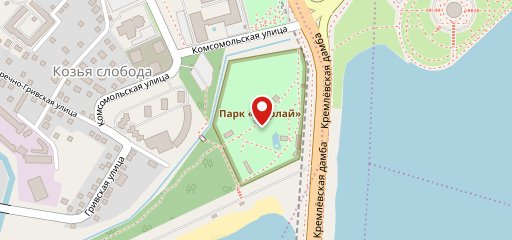 Кафе в парке Кырлай. на карте