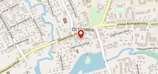 Кафе "Визави" на карте