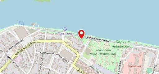 Волжский берег на карте