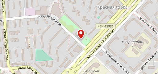Кафе здорового питания на карте
