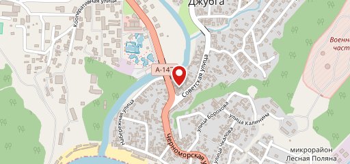 Кафешка в Джубге на карте